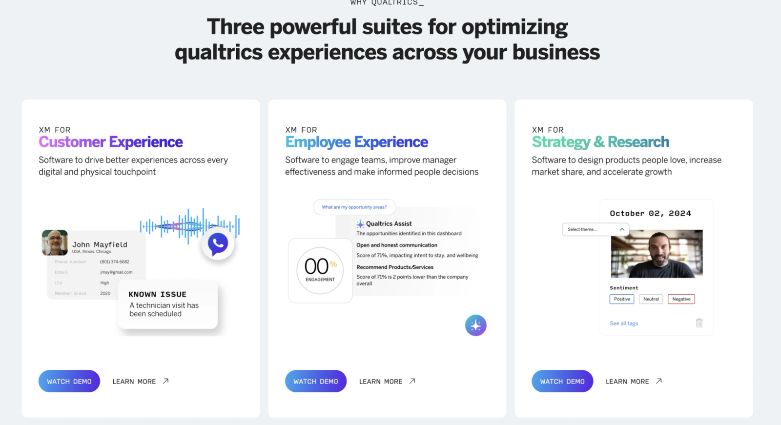 Qualtrics homepage