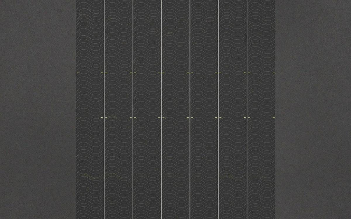 Abstract cover art: seven charcoal contour panels at varying densities with pale lime checklist ticks at matching heights, comparing text analysis alternatives.