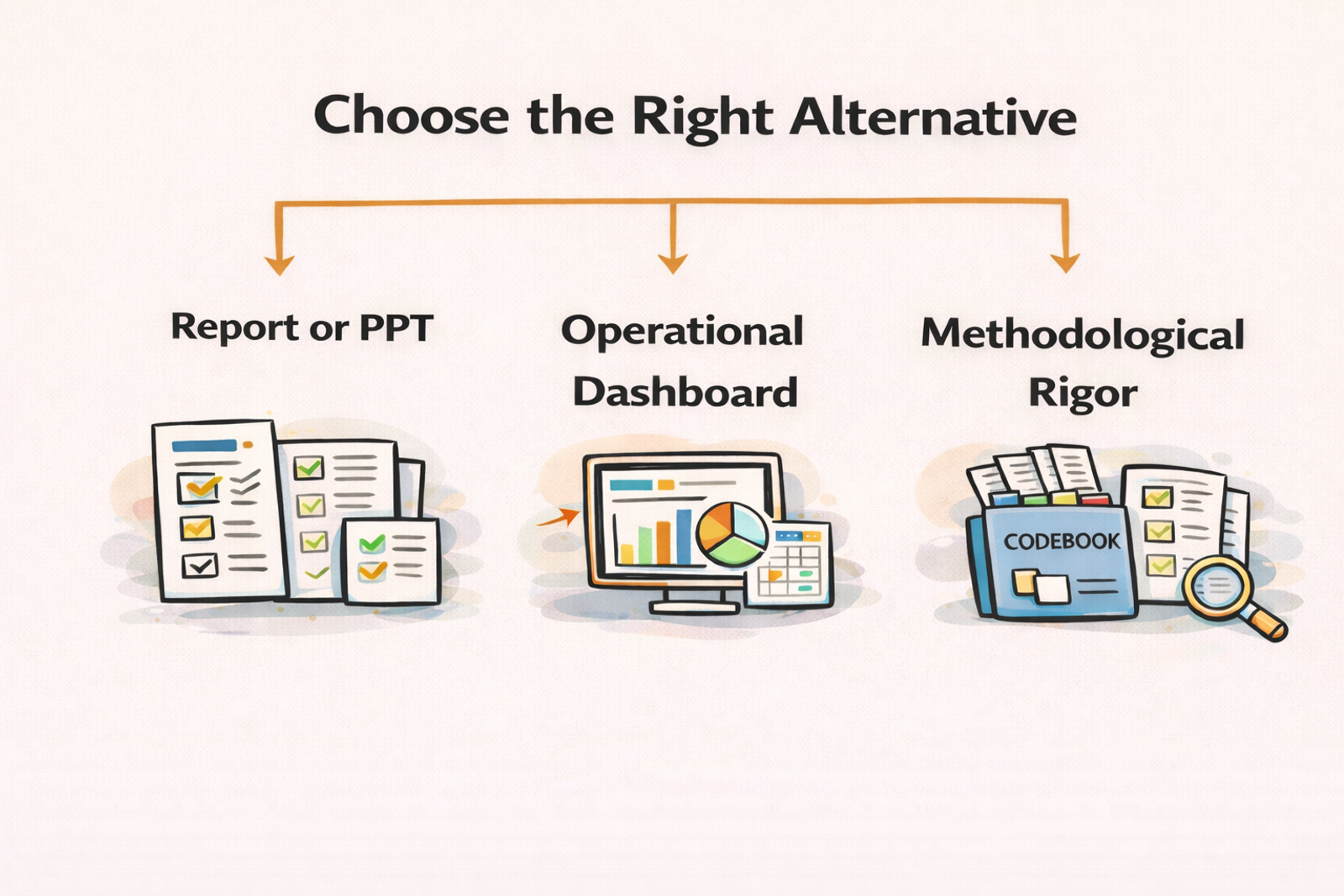 How to choose the right alternative in practice