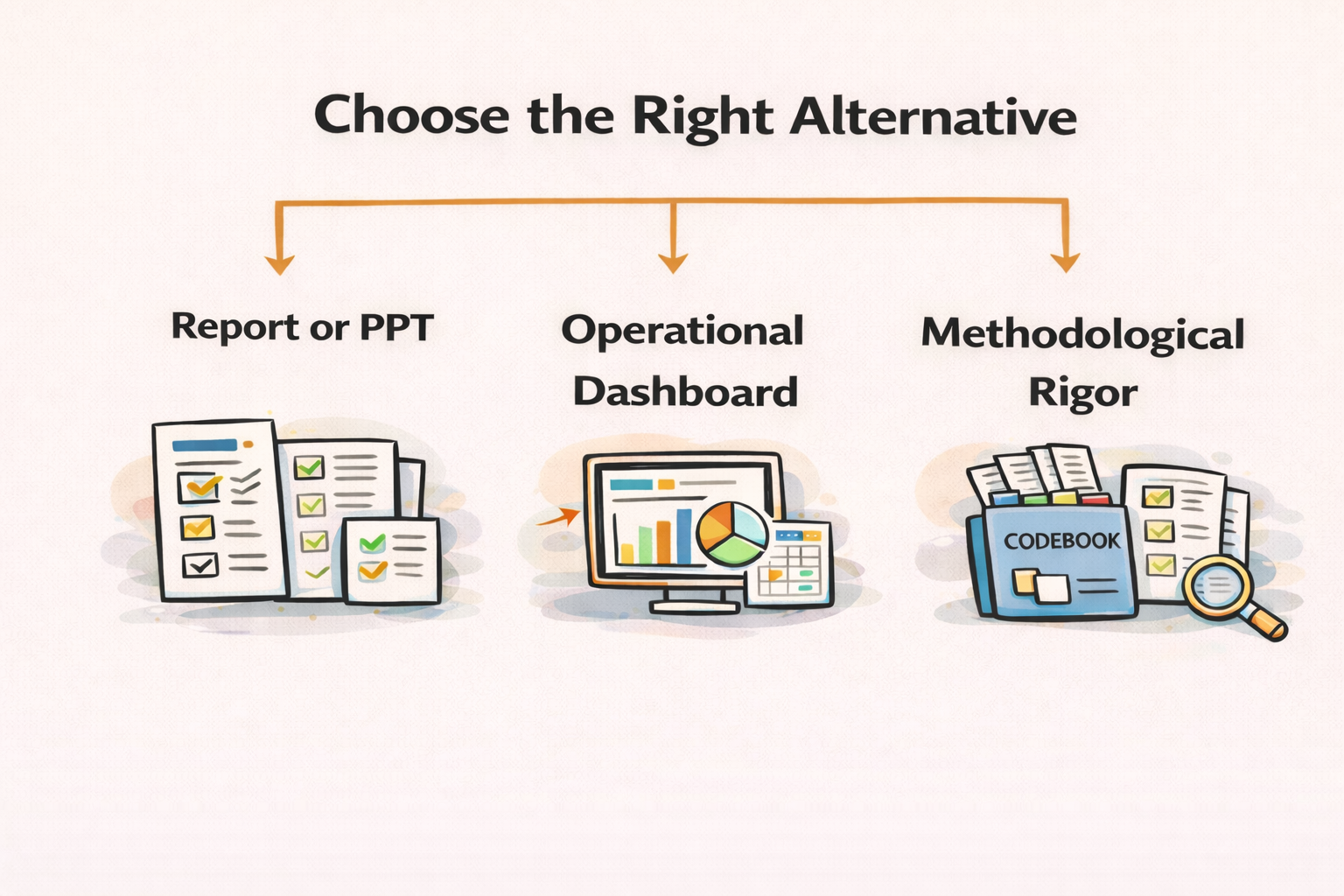 How to choose the right alternative in practice