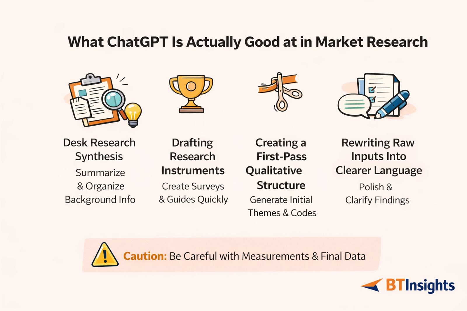 What ChatGPT is actually good at in market research