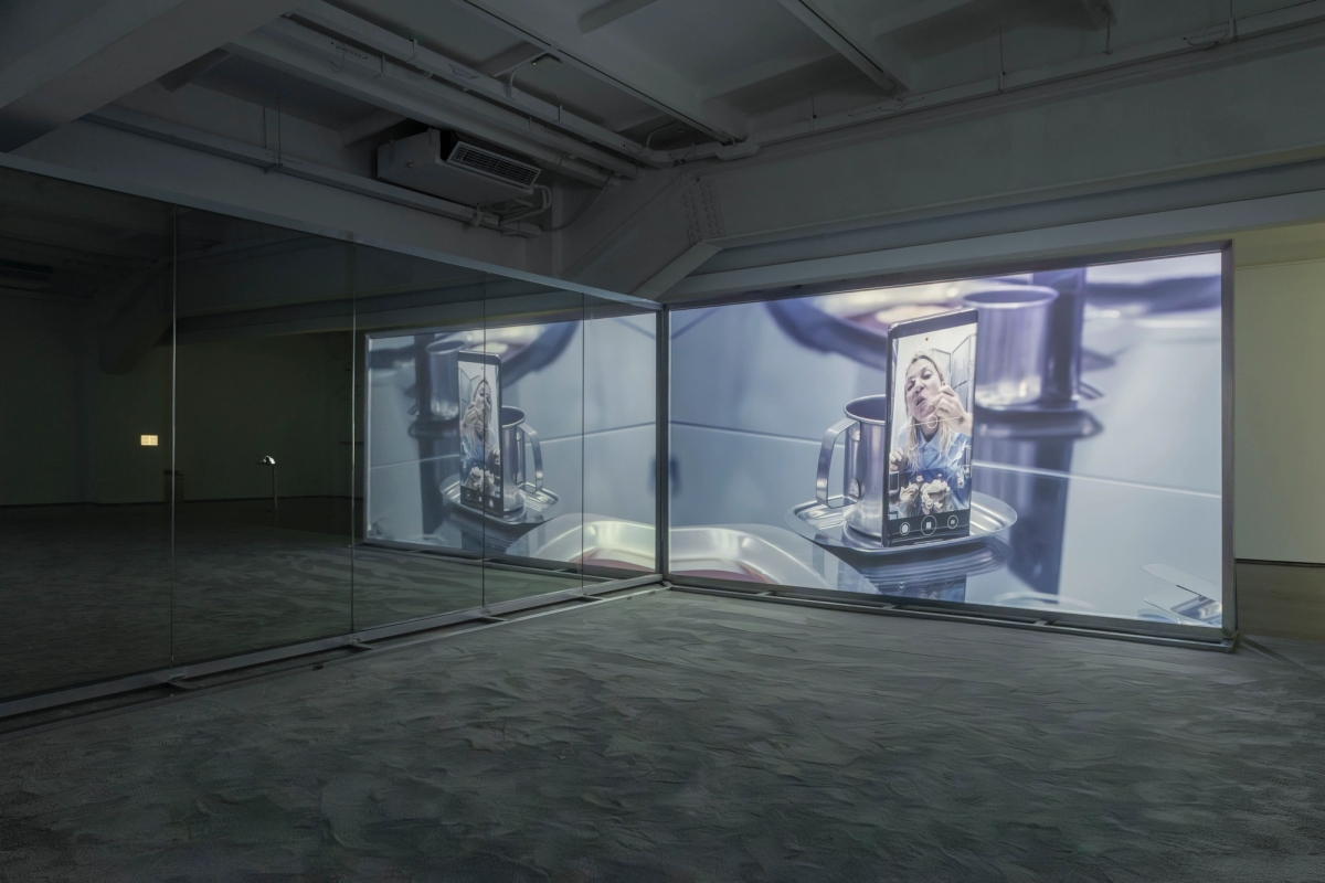 Spit and Image 1, 2025. 4K single-channel video, color, sound, 15 min. Installation view, MACA, 2025. Photo: Yang Hao