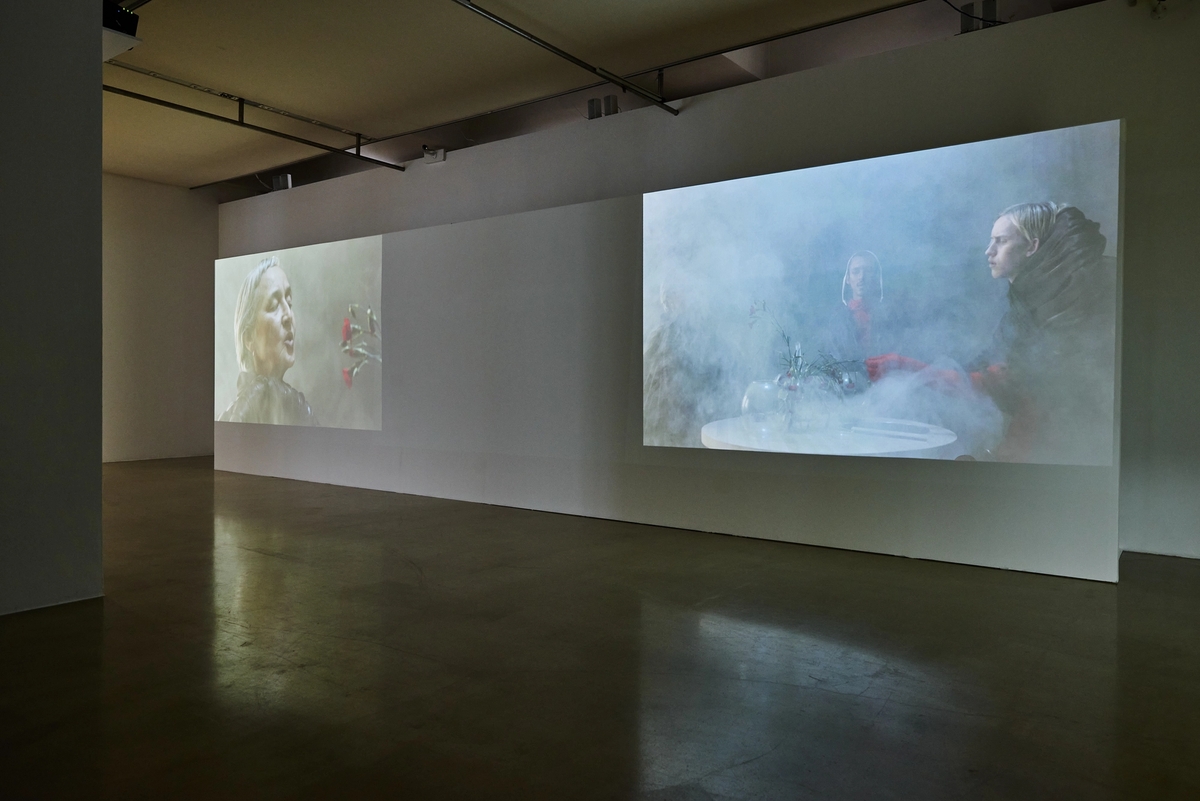 Mouthless Part II, 2021 Three-channel video installation, 23:08 min