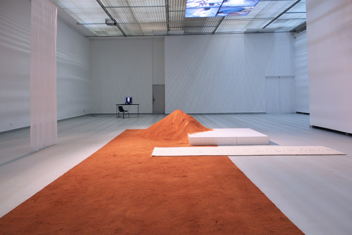 YGRG 14X: reading with a single hand, 2017 [installation view]