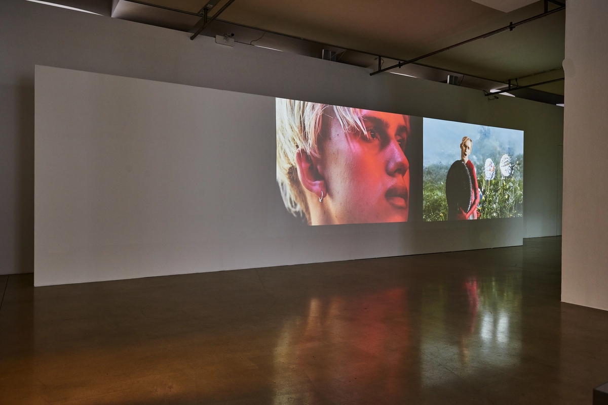 Mouthless Part II, 2021 Three-channel video installation, 23:08 min