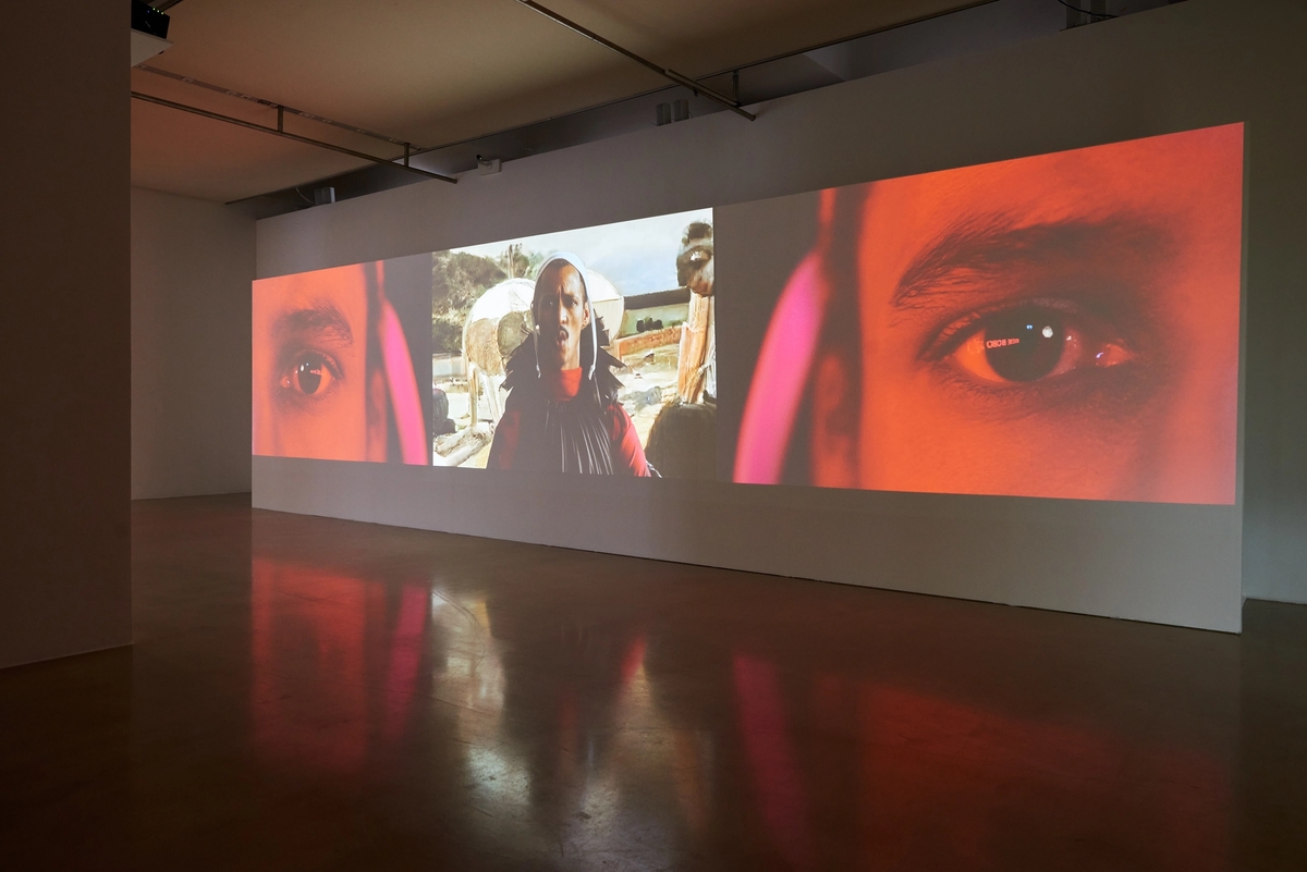 Mouthless Part II, 2021 Three-channel video installation, 23:08 min