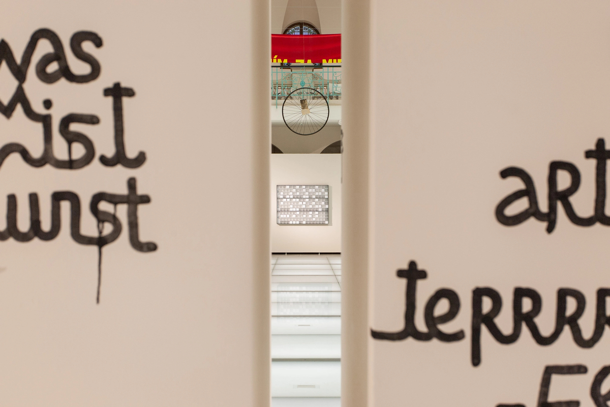 Poezie & Performance, 17. 12. 2020 – 2. 5. 2021, Místo konání. Curated by Tomáš Glanc, Sabine Hänsgen, Pavel Novotný. (exhibition view)