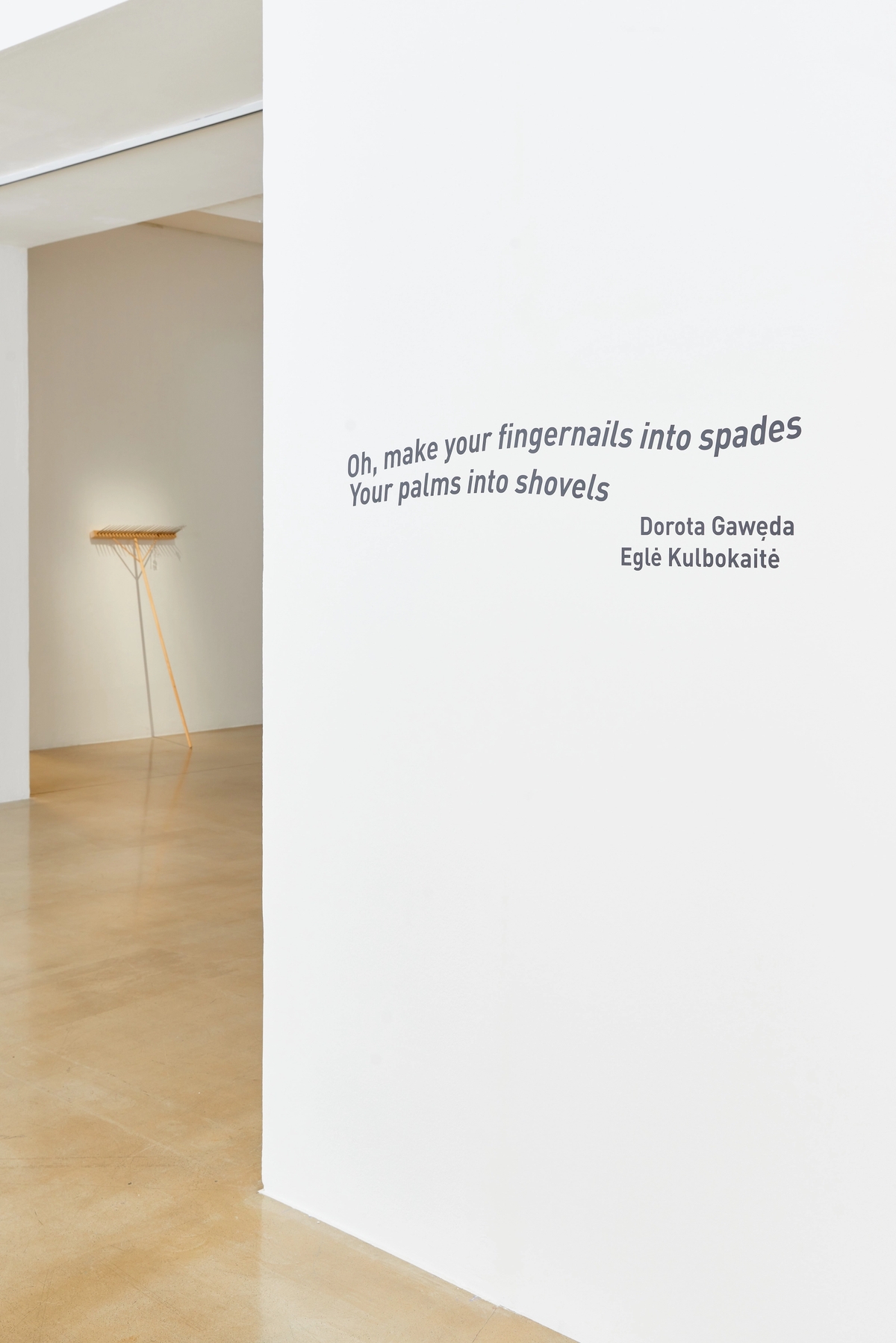 Oh, make your fingernails into spades, Your palms into shovels, Kunstraum Niederoesterreich, Vienna (exhibition view). Photo: Markus Gradwohl.