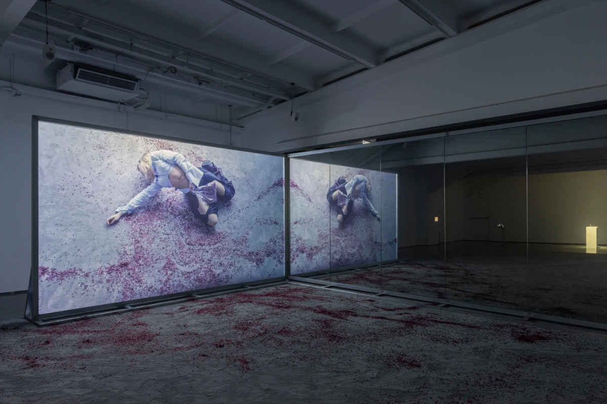 Spit and Image 2, 2025. 4K single-channel video, color, sound, 15 min. Installation view, MACA, 2025. Photo: Yang Hao