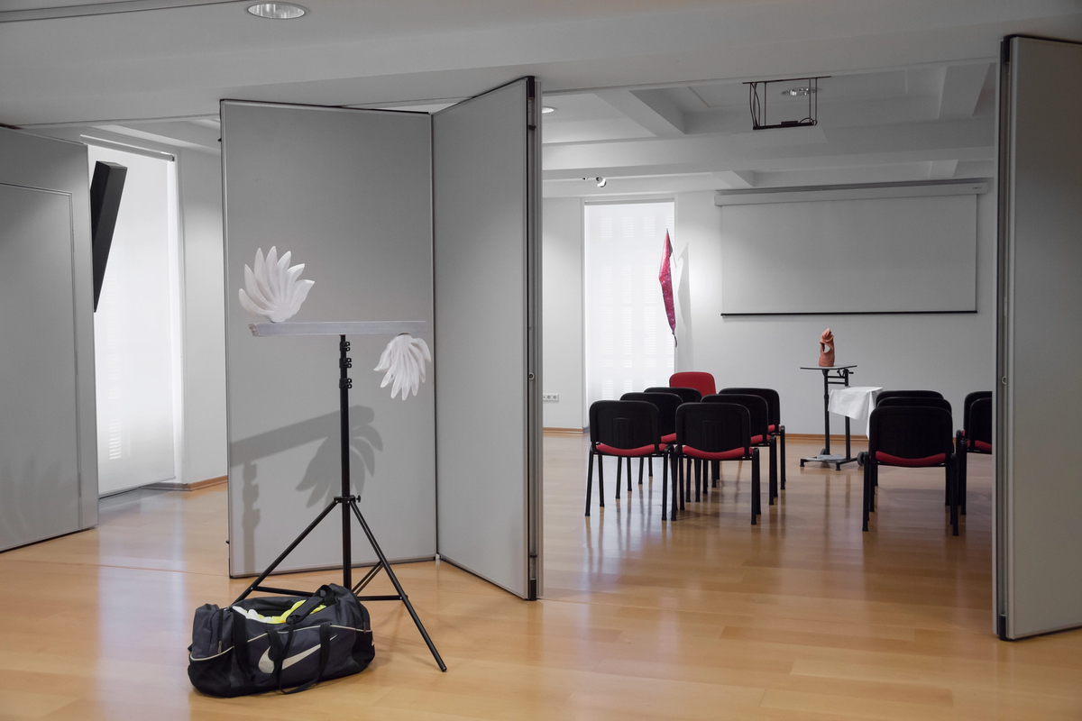 Time Flies Like an Arrow, Fruit Flies Like a Banana [exhibition view]