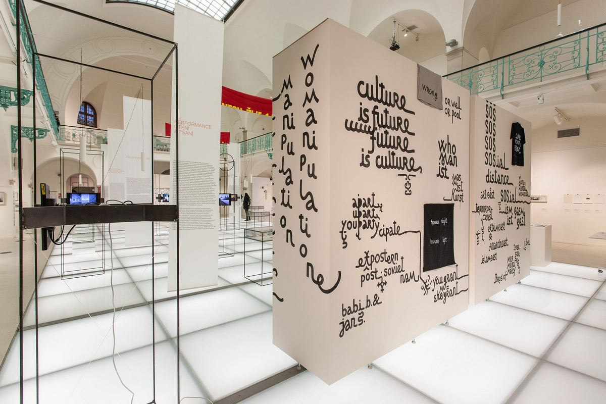 Poezie & Performance, 17. 12. 2020 – 2. 5. 2021, Místo konání. Curated by Tomáš Glanc, Sabine Hänsgen, Pavel Novotný. (exhibition view)