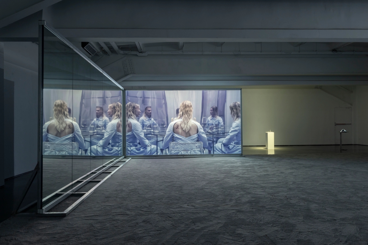 Spit and Image 1, 2025. 4K single-channel video, color, sound, 15 min. Installation view, MACA, 2025. Photo: Yang Hao