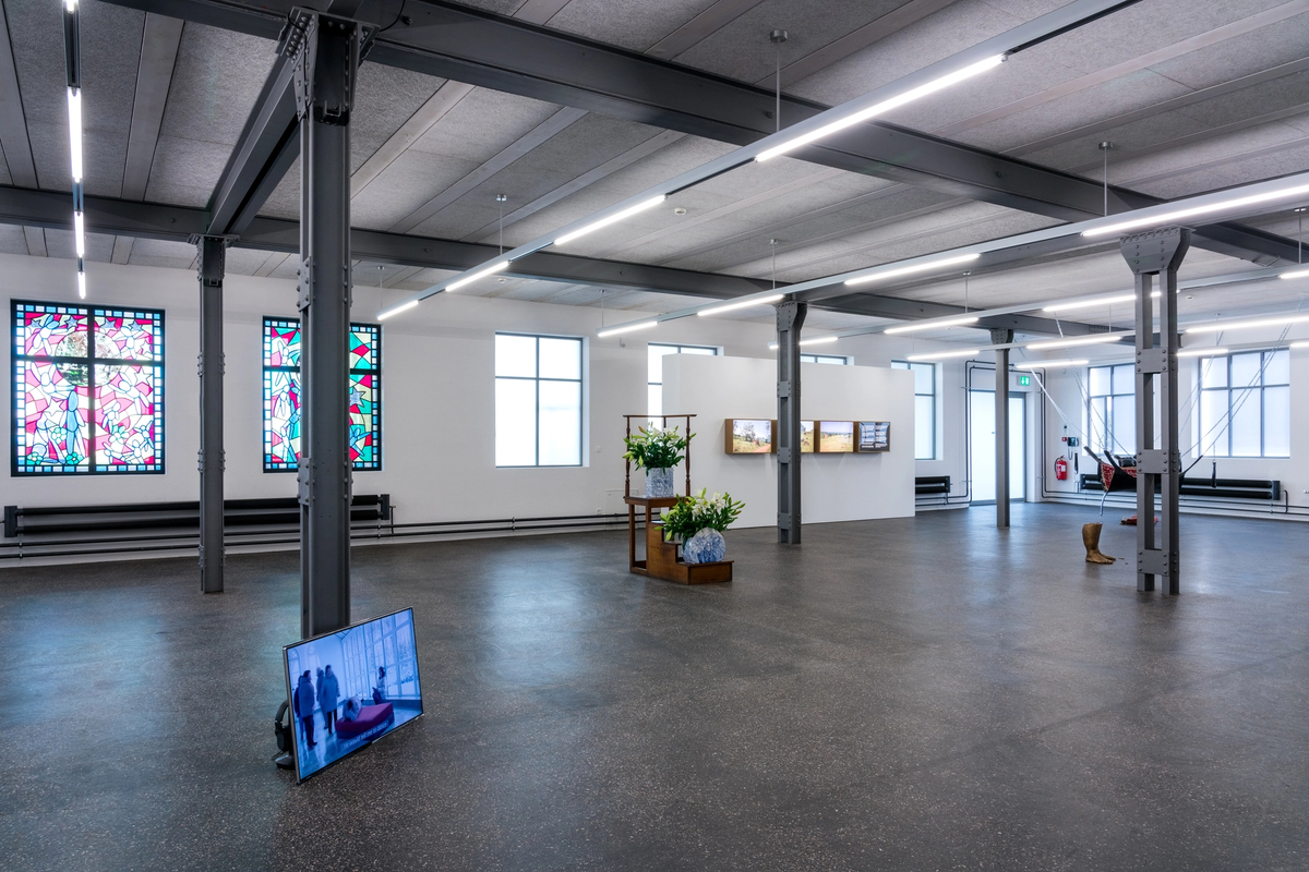 Eat the Museum, installation view, Alte Fabrik, Rapperswil (CH) 2020.

Photo: Niklas Goldbach