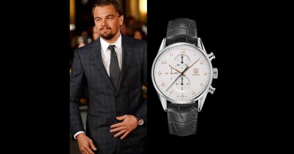 TAG Heuer luxury timepieces worn by Leonardo DiCaprio on red carpet events