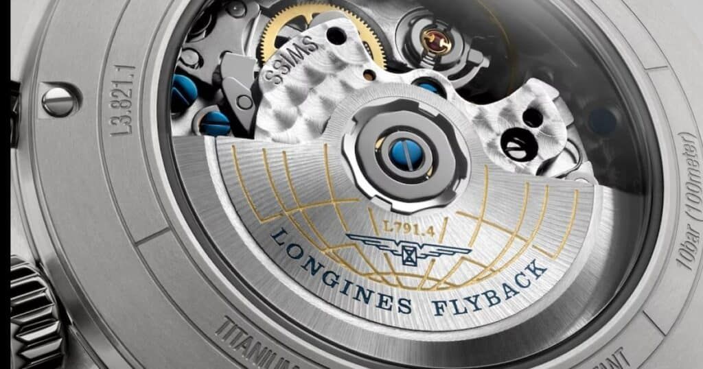 Longines Spirit pilot watch anthracite sunray dial with gilt hands and luminous markers