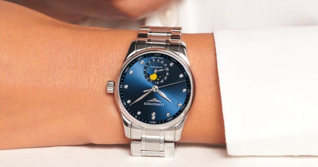 Longines Master Collection Moonphase luxury watch with automatic movement