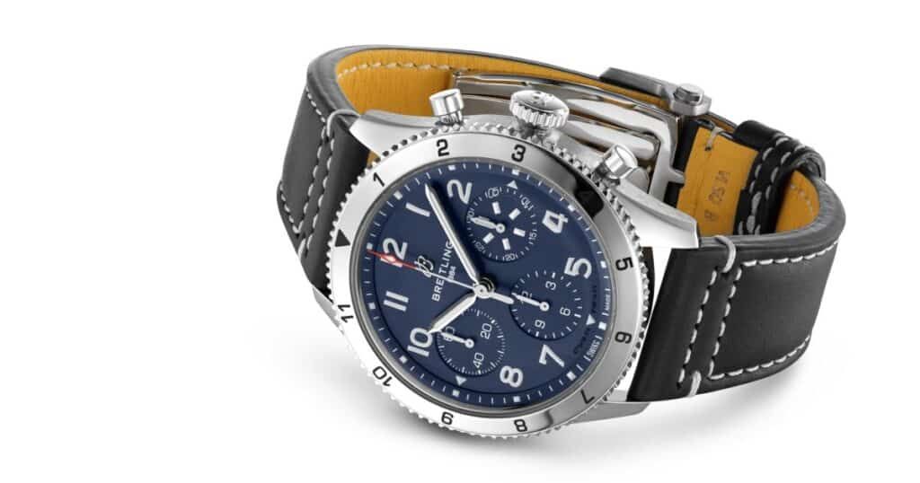 Breitling Corsair tribute watch showcasing special edition blue dial for collectors
