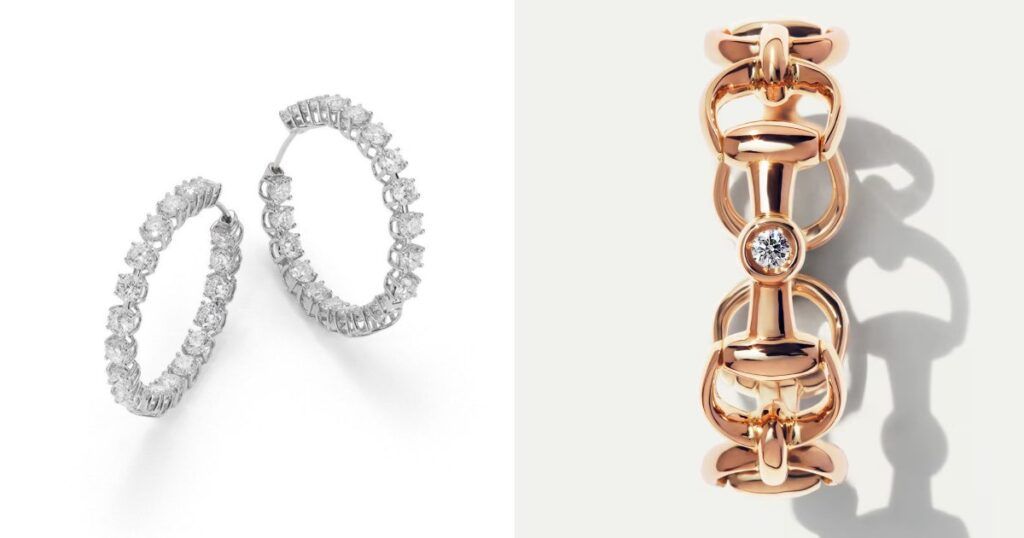 Roberto Coin 18k gold jewelry collection featuring chains and rings with Italian craftsmanship