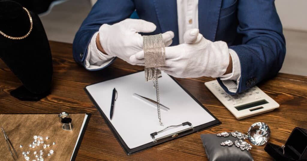 High-end jewelry investment pieces with precious gems and fine craftsmanship