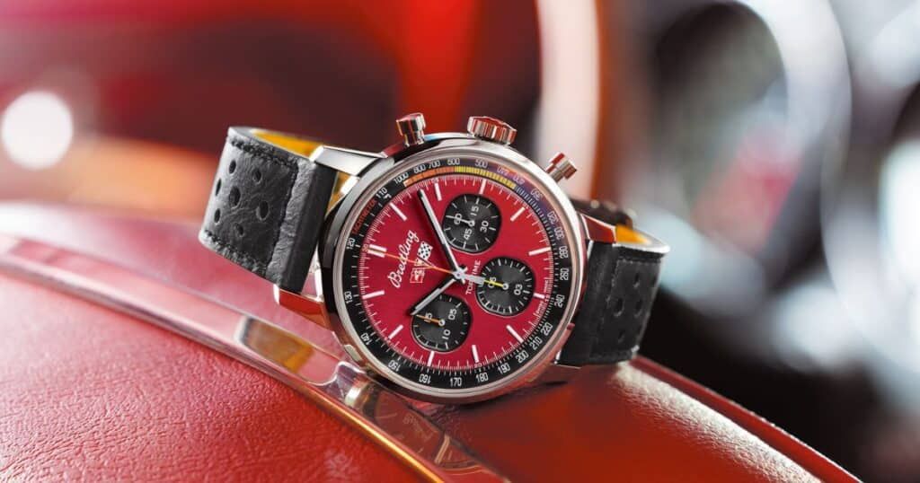 Breitling Top Time Chevrolet Corvette chronograph watch with vintage-inspired sporty design