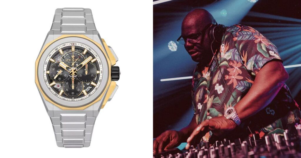 Carl Cox wearing Zenith watch - DJ and luxury timepiece collector