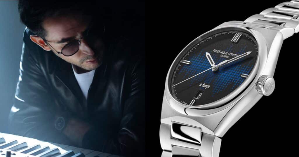 French DJ The Avener showcasing Frédérique Constant Highlife watch collection