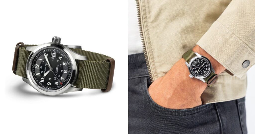Hamilton luxury watch displaying precision craftsmanship and heritage railroad accuracy