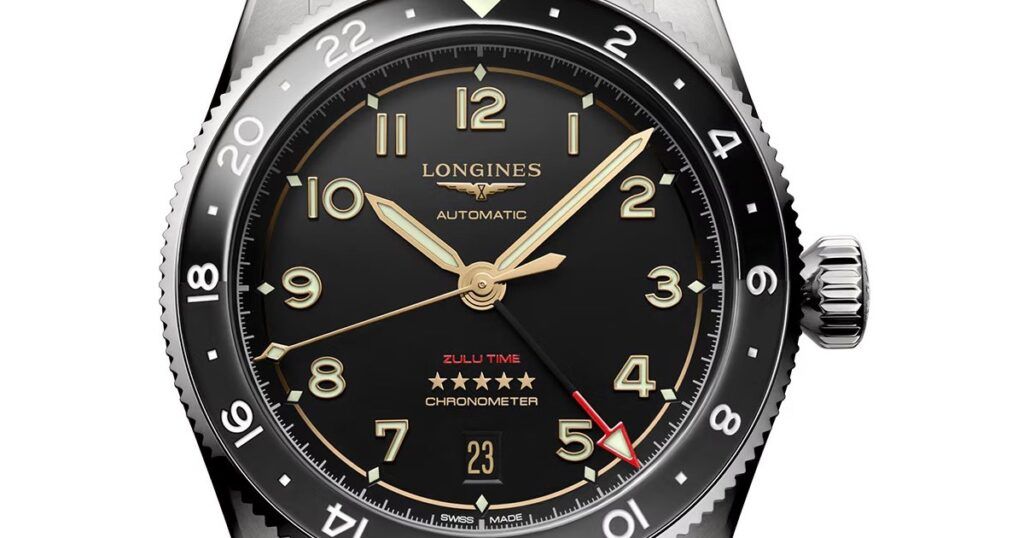 Longines L844.4 COSC-certified automatic movement with 72-hour power reserve