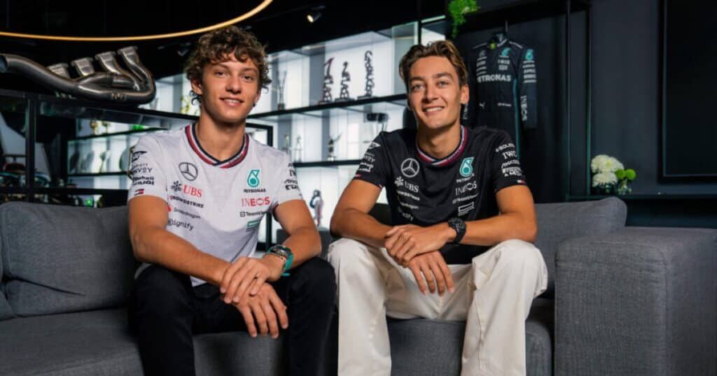 Kimi Antonelli Mercedes-AMG F1 driver joining IWC Schaffhausen luxury watch brand partnership