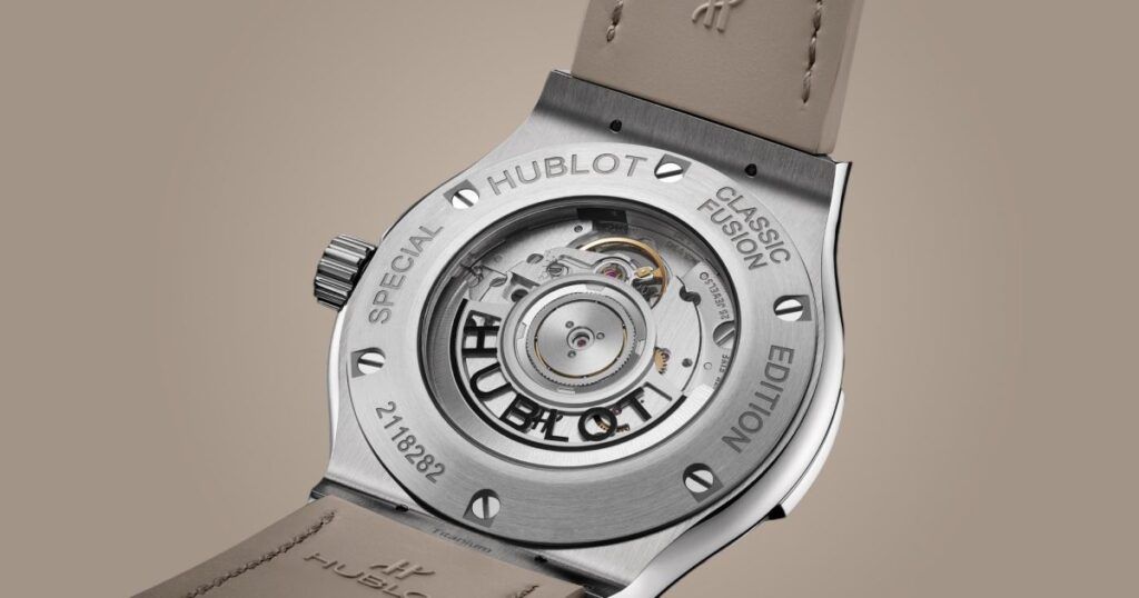 What Are the Technical Features of the Hublot Classic Fusion Essential Taupe 2025?