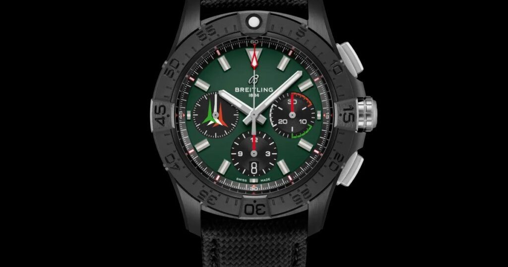 Breitling pilot chronograph watch showcasing heritage precision tool watch design