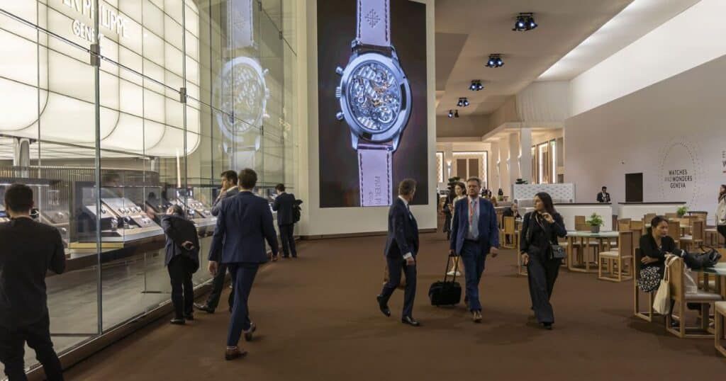 Luxury watchmaking workshop demonstration at Watches & Wonders Geneva 2025