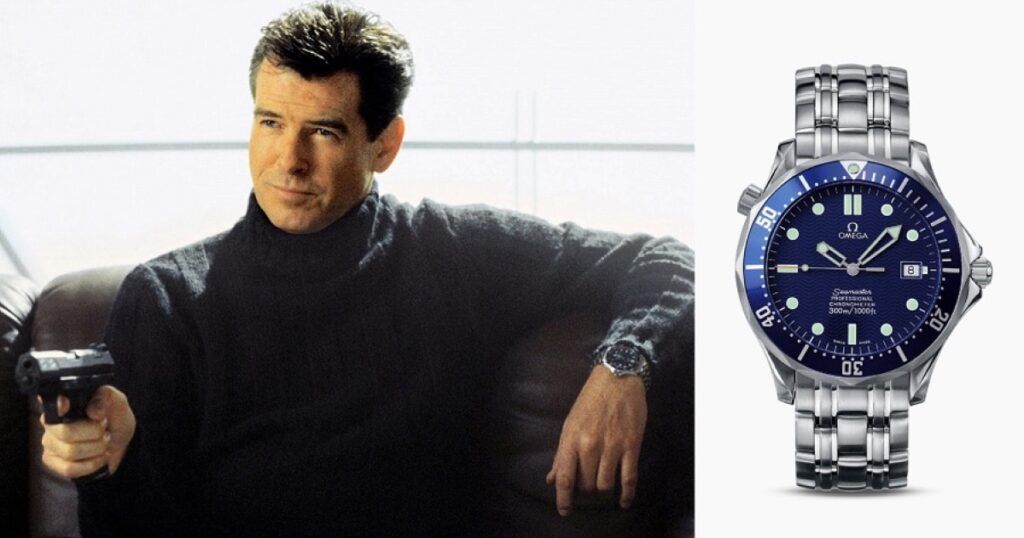 Omega Seamaster Diver 300M luxury watch worn by James Bond in iconic spy films