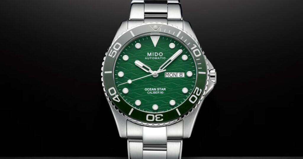 Mido Caliber 80 automatic movement with Nivachron balance spring and 80-hour reserve