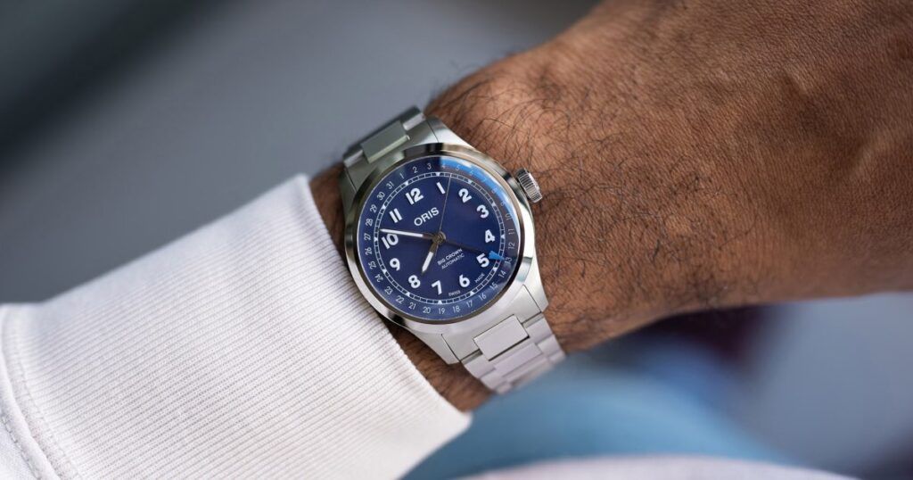 Oris Big Crown Pointer Date vintage pilot watch with iconic pointer date complication