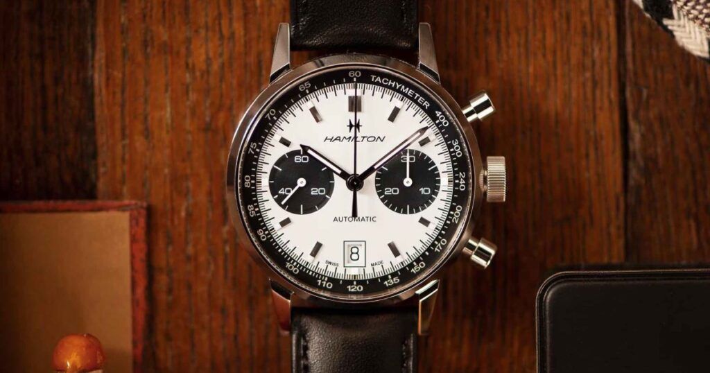 Hamilton Intra-Matic Auto Chrono vintage-inspired luxury chronograph watch