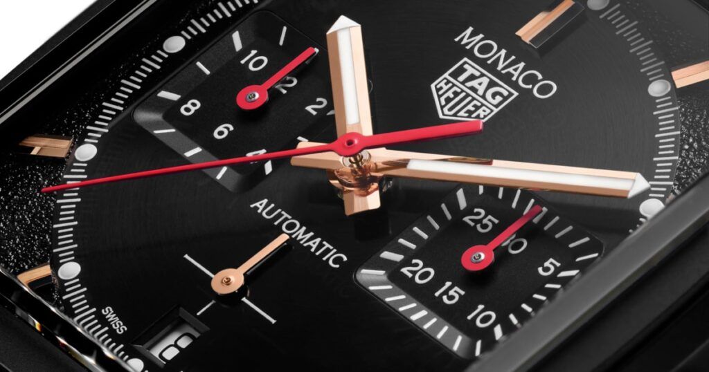 TAG Heuer chronograph luxury watch inspired by motorsport racing heritage