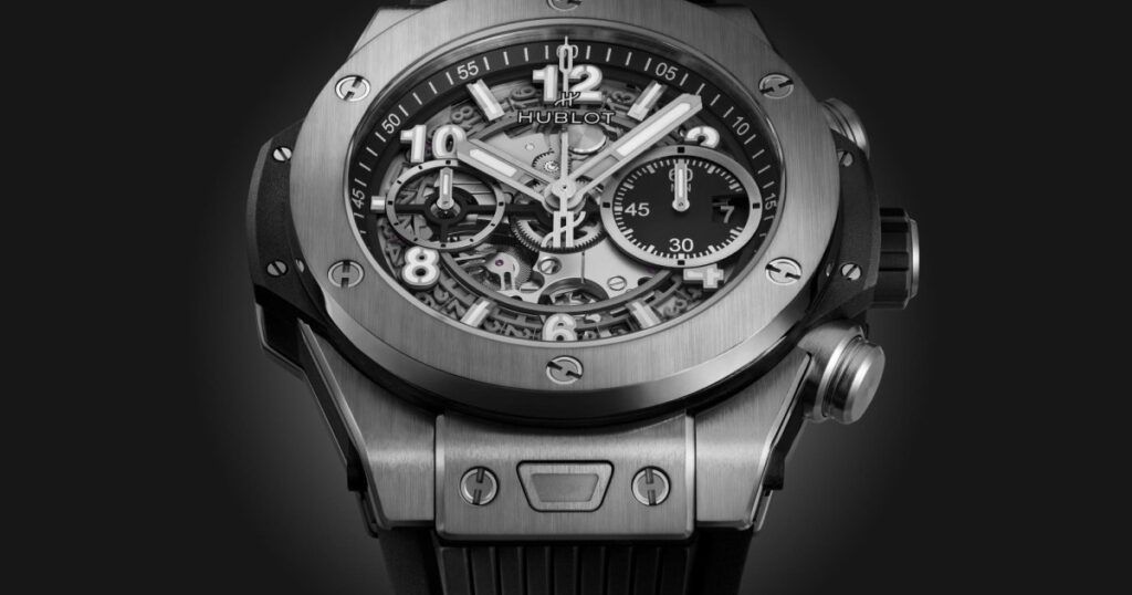 Hublot Big Bang Unico Titanium modern luxury chronograph with skeleton dial