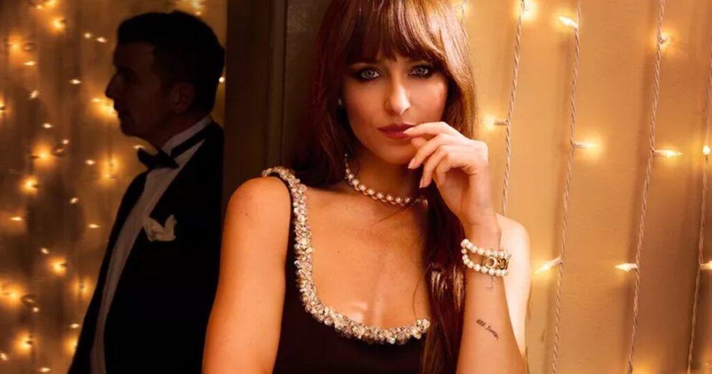 Dakota Johnson in elegant Gucci jewelry with refined details