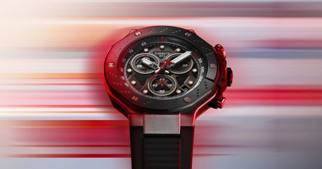 Tissot luxury watch worn by NBA athlete - official timekeeper of professional basketball