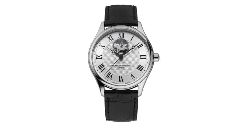 Frederique Constant Heart Beat open-heart complication showing escapement mechanism