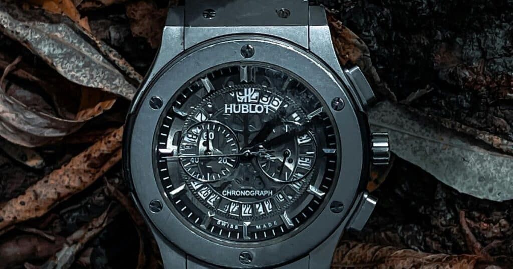 Hublot Big Bang luxury watch collection display at Watches & Wonders Geneva 2025