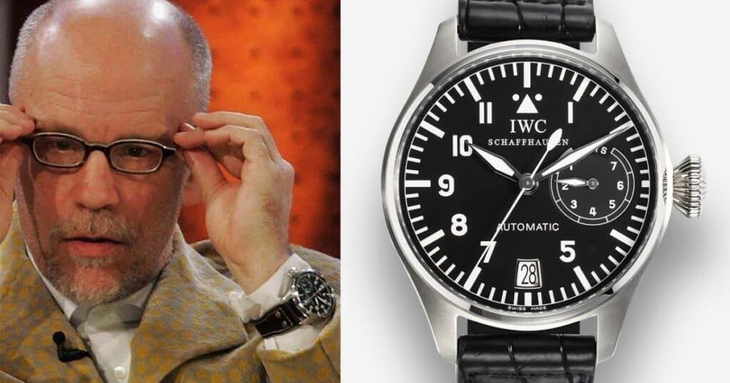 IWC luxury watch worn by actor John Malkovich celebrity timepiece