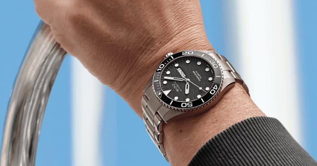 Mido Ocean Star 200C luxury dive watch with ceramic bezel and Swiss craftsmanship