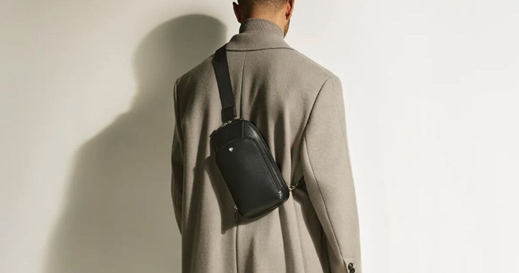 Montblanc signature leather collection featuring luxury wallets, bags and accessories