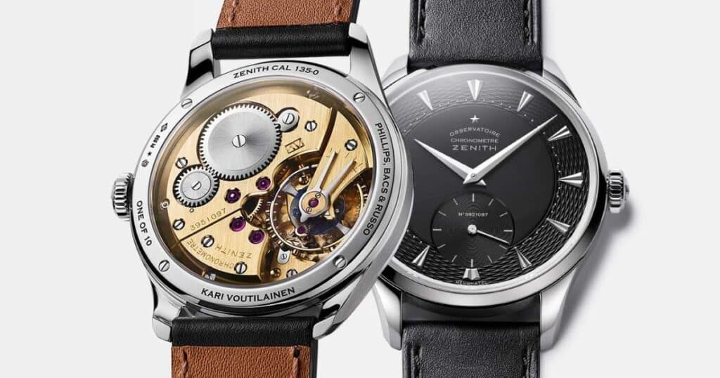 Zenith watchmaking re-engineering process for Calibre 135 anniversary edition