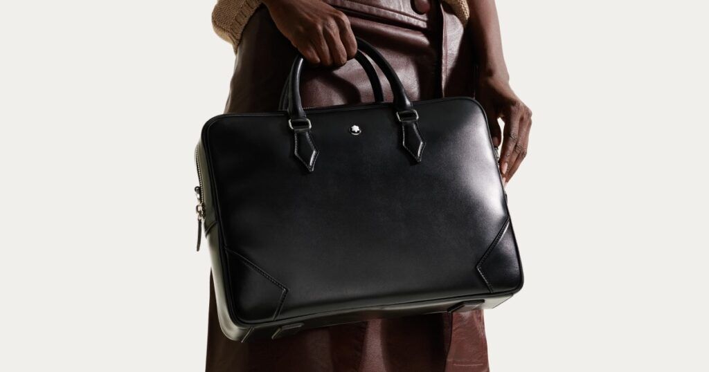 Montblanc luxury leather goods handcrafted at Florence Pelletteria atelier