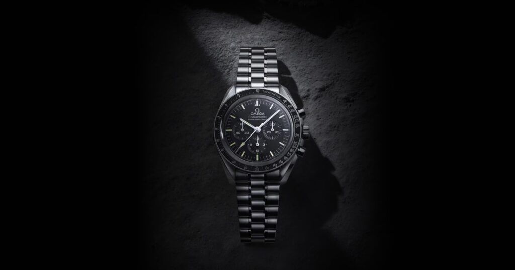 Modern luxury watch with innovative design and contemporary styling on display