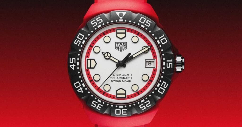 TAG Heuer Formula 1 Solargraph luxury watch with solar-powered movement at Watches & Wonders 2025