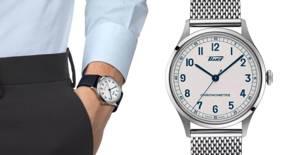 Tissot luxury Swiss watch showcasing traditional craftsmanship and modern design